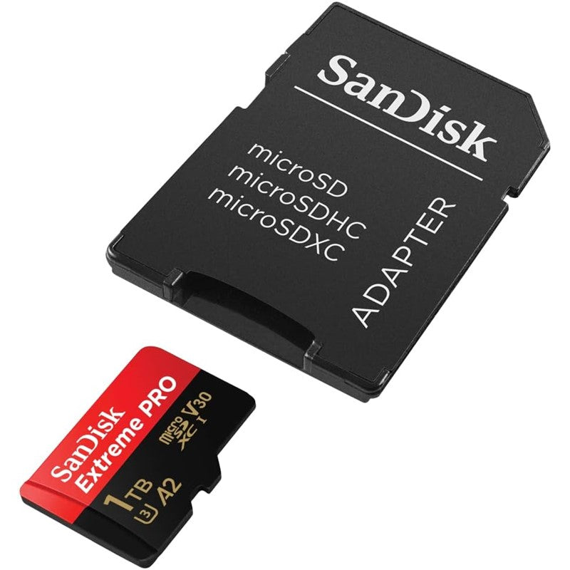 SanDisk Extreme Pro microSD UHS I Card 1TB for 4K Video on Smartphones, Action Cams & Drones 200MB/s Read, 140MB/s Write, Lifetime Warranty