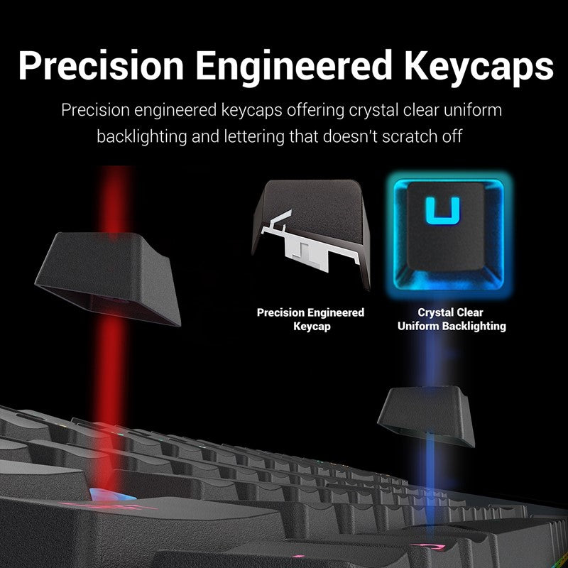 Redragon Kumara K552 Mechanical 80% TKL Gaming Keyboard - Black