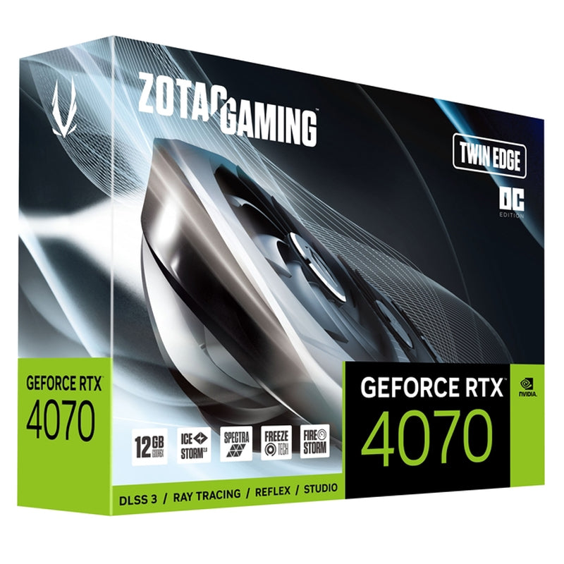 ZOTAC GAMING GeForce RTX 4070 Twin Edge OC 12GB GDDR6X Gaming Graphics Card