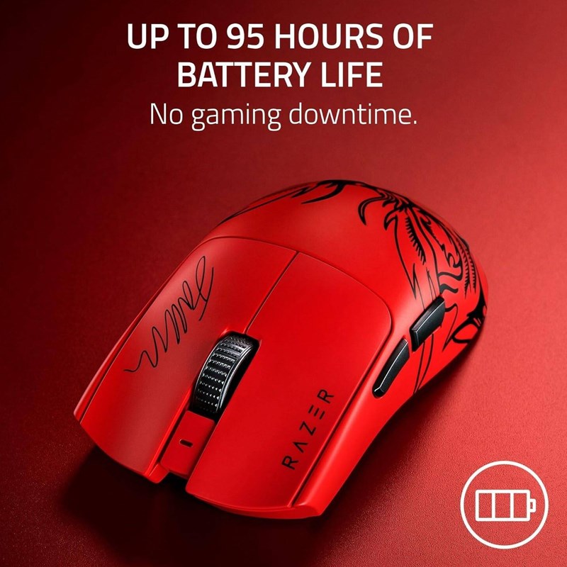 Razer Viper V3 Pro Faker Edition Ultra-lightweight Wireless Symmetrical Esports Mouse - Red