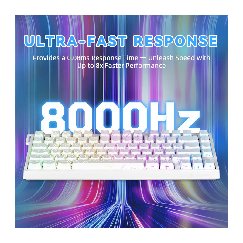 ATTACK SHARK R82 HE Rapid Trigger 75% Wired 8KHz Magnetic Keyboard With 0.005mm RT