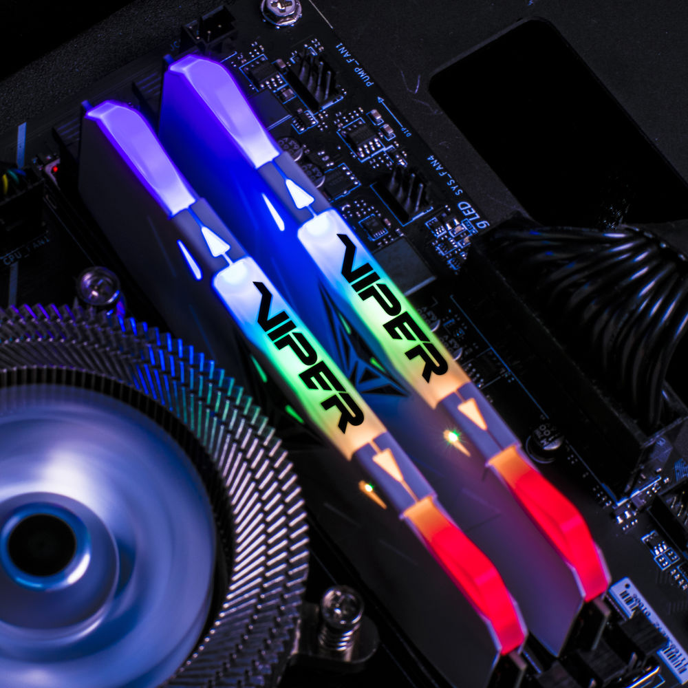 Patriot Viper RGB 16GB (2 x 8GB) DDR4 3200 MHz RAM Memory Kit - White