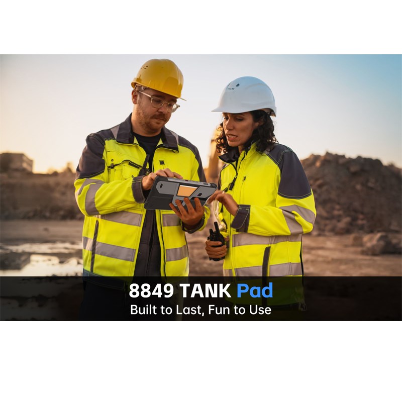 Unihertz 8849 TANK Pad 16 GB, 512 GB Memory, 21000 mAh Battery First 5G Rugged Tablet with Built-in Projector (Global Version)