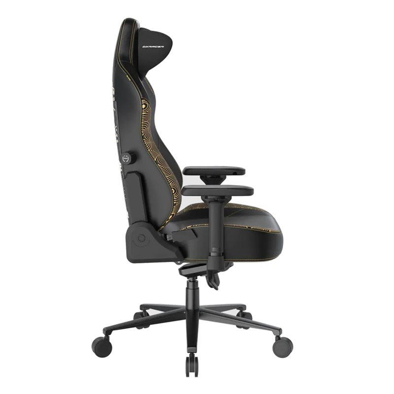 DXRacer Craft Pro XL Gaming Chair - Koi Fish Black With Free GAMEON L-Shaped Slayer I Series Gaming Desk (129 x 129 x 74 cm)