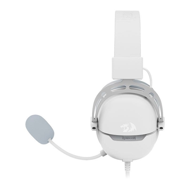 Redragon AURORA H376WG Aurora, 7.1 Surround Sound, Over-Ear Wired Gaming Headset - White