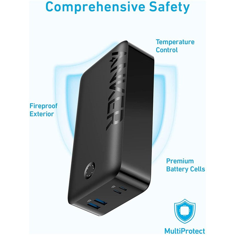 Anker Portable Charger, 347 Power Bank (PowerCore 40K), 40,000mAh 30W Power Bank with USB-C High-Speed Charging, for MacBook, iPhone , Samsung, iPad, AirPods, and More