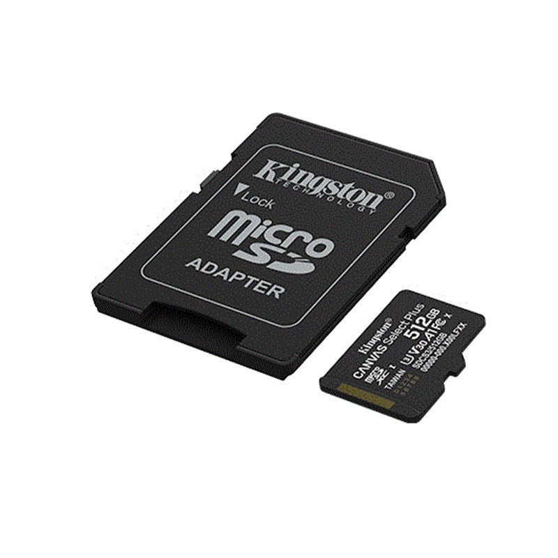 Kingston microSDXC Canvas Select Plus Gen3 150 MB/s A1 Card + Adapter