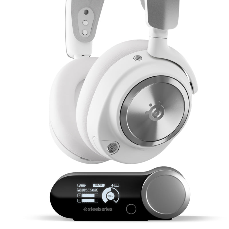 SteelSeries Arctis Nova Pro Wireless Gaming Headset for PS4/PS5, PC, Switch, Mac, Mobile - White