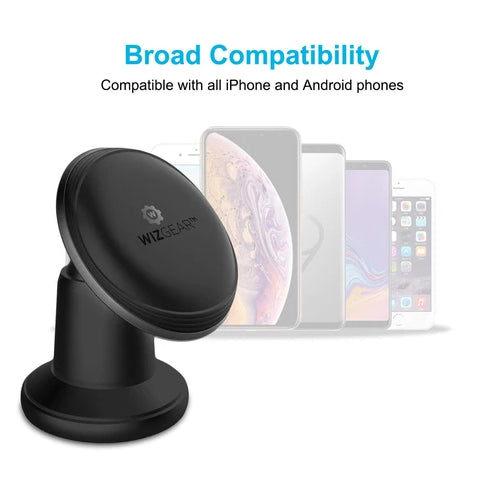 WizGear Universal Stick On Metal Dashboard Magnetic Car Mount Holder