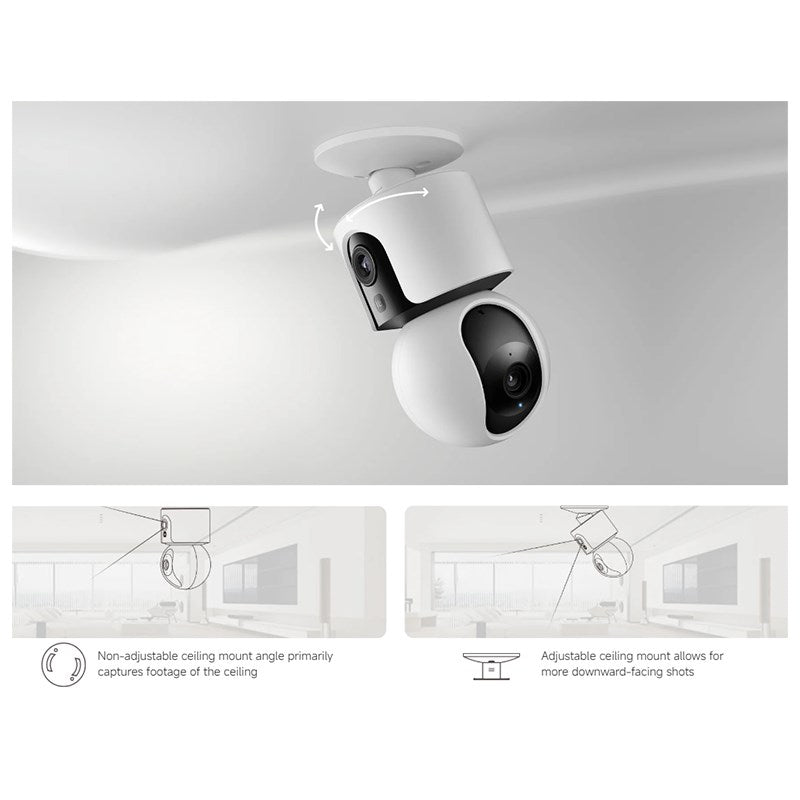 Xiaomi Mi Smart Camera C300 Dual EU, 3 MP Ultra-Clear, Wi-Fi 6 - White