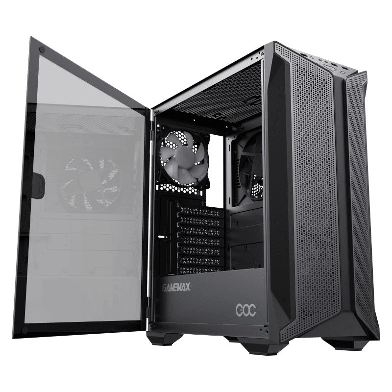 GameMax Brufen C1 ATX Mid Tower Gaming Case - Black