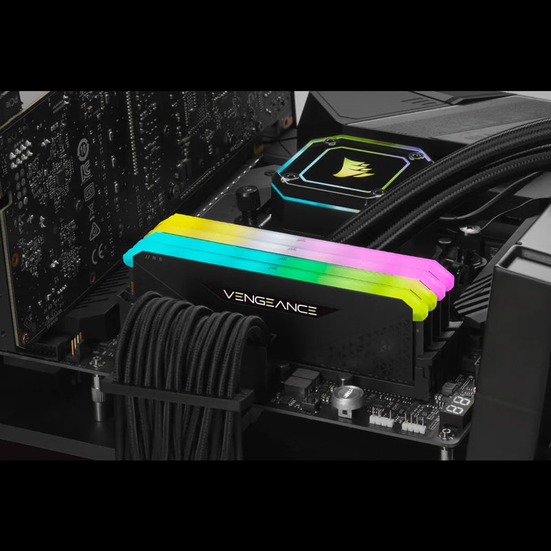 Corsair Vengeance RGB RS 16GB (1 x 16GB) DDR4 3600MHz C18 RAM Memory Kit - Black