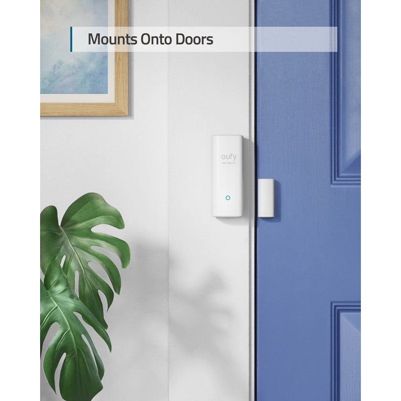 Eufy Entry Sensor, Detects Opened and Closed Doors or Windows, Sends Alerts, Triggers Siren, 2-Year Battery Life, Indoor-use Only, Requires HomeBase, Optional 24/7 Protection Service