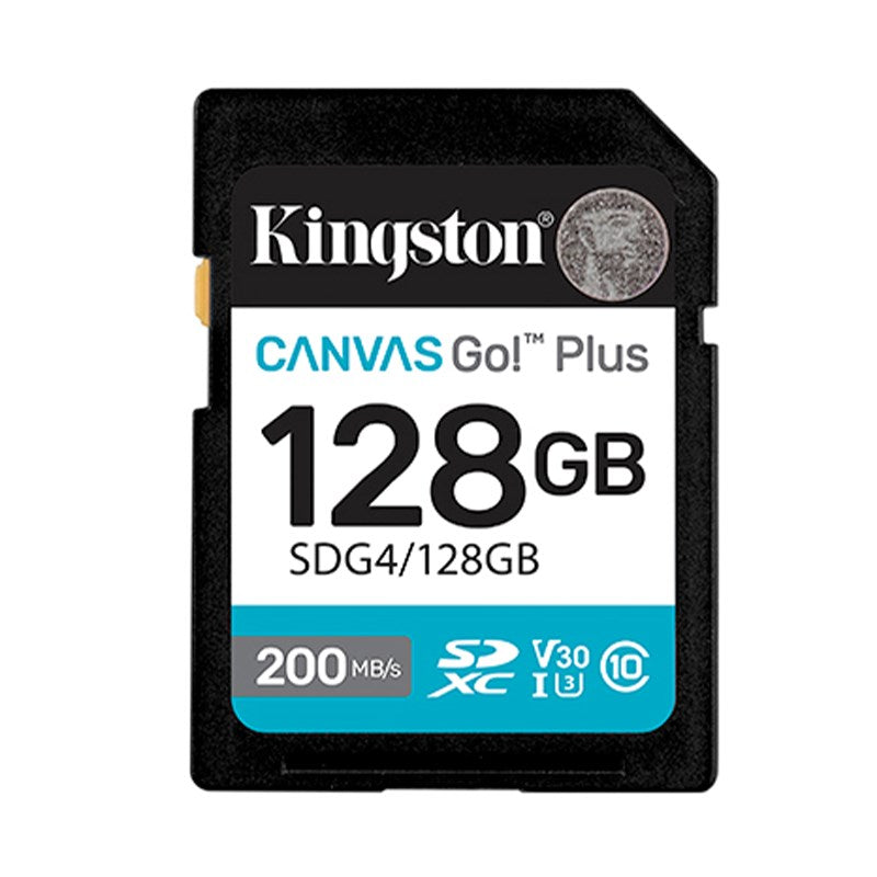Kingston SDXC Canvas Go Plus Gen4 200 MB/s C10 UHS-I U3 V30