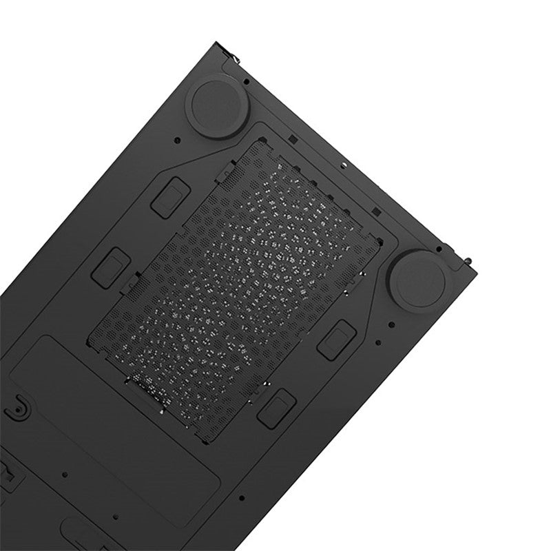 حقيبة الألعاب Aigo DarkFlash DK431 Mesh E-ATX Full Tower (مع 4 مراوح ARGB باللون الأسود) - أبيض