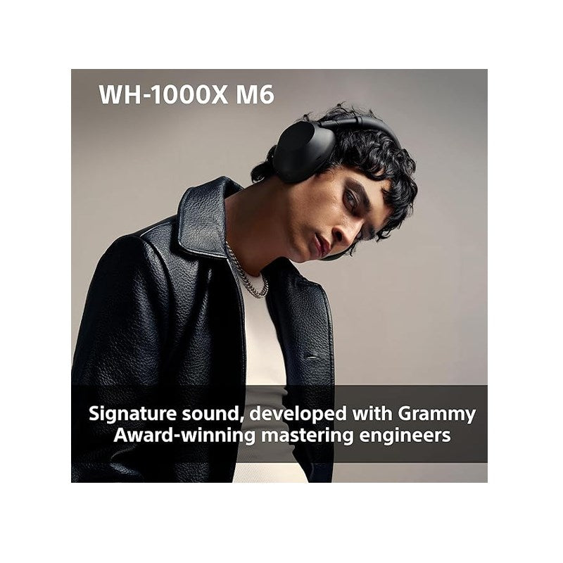 Sony WH-1000XM6 Flagship Noise Cancelling Headphones with Signature Hi-Res Sound, Foldable Design, Durable Case and 30 hours Battery