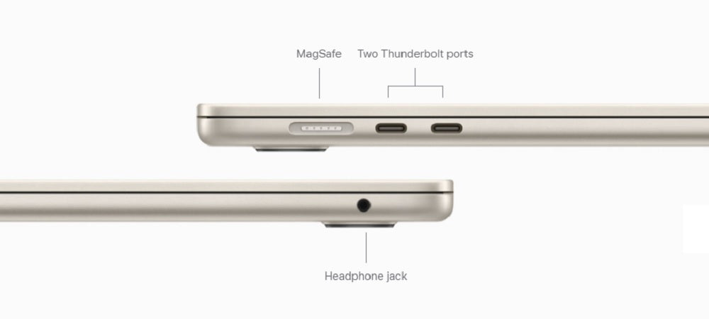 Apple MacBook Air 15” M3 Chip, 8‑Core CPU and 10‑Core GPU, 16 GB RAM, 512 GB SSD - Space Grey
