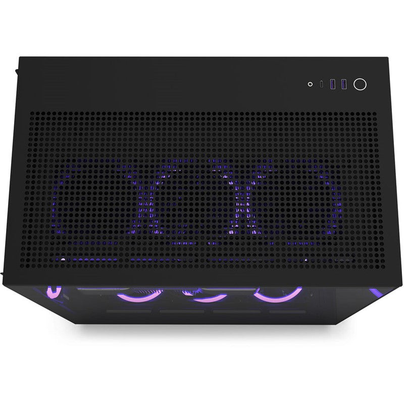 NZXT H9 Flow Edition Dual-Chamber Mid Tower Gaming Case - Black