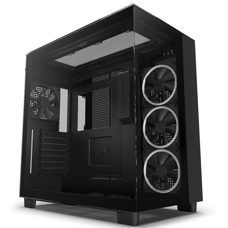 NZXT H9 Elite Premium Dual-Chamber ATX Mid-Tower Airflow Case - Black (3 Fans Included)