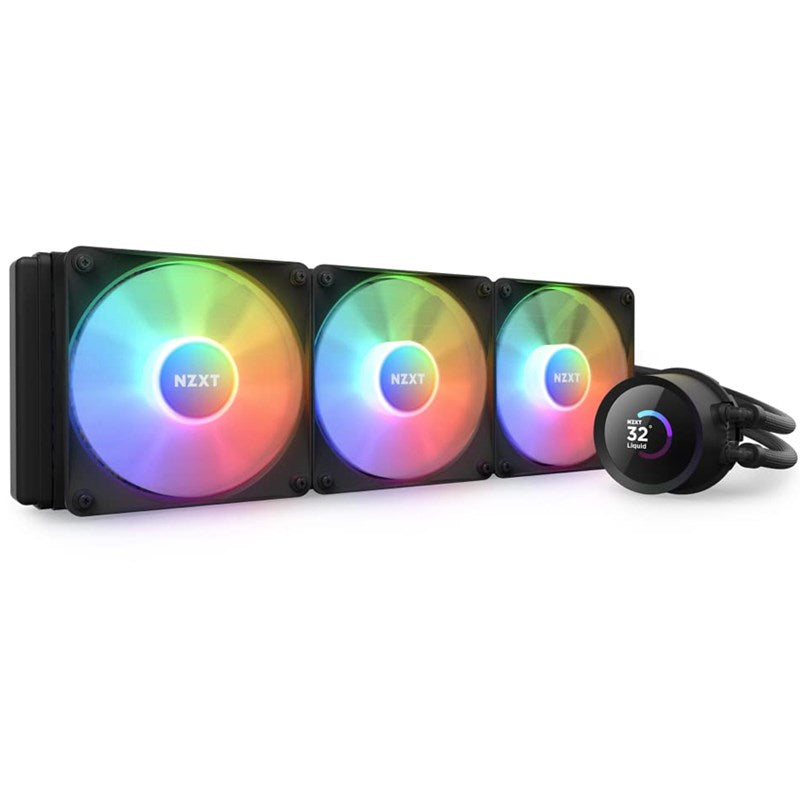 NZXT Kraken 360 RGB 360mm AIO Liquid CPU Cooler with LCD Display - Black