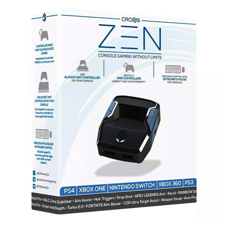 Cronus Zen Controller Emulator for Xbox, PlayStation, Nintendo, and PC, Open Box