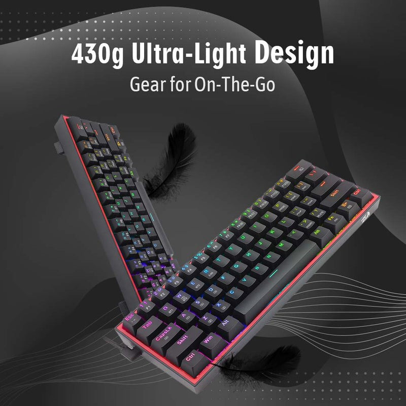 Redragon K616-RGB, Fizz Pro BT, Wired Mechanical Gaming Keyboard - Black