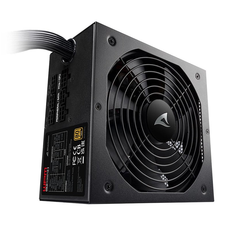 Sharkoon WPM Gold Zero 750W Semi Modular Power Supply - Black