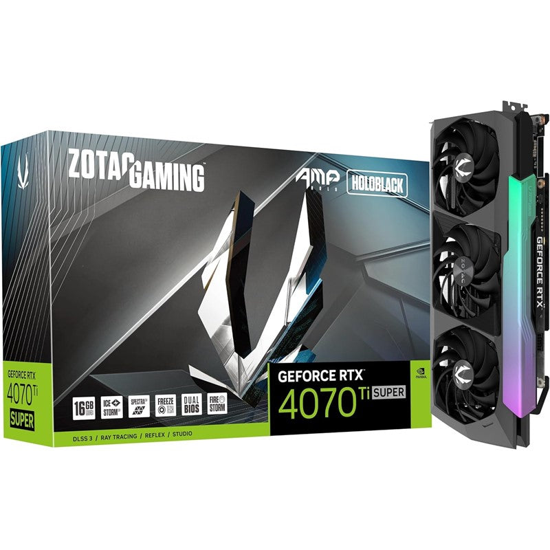 Zotac GAMING GeForce RTX 4070 Ti SUPER AMP HOLO 16GB GDDR6X Graphics Card