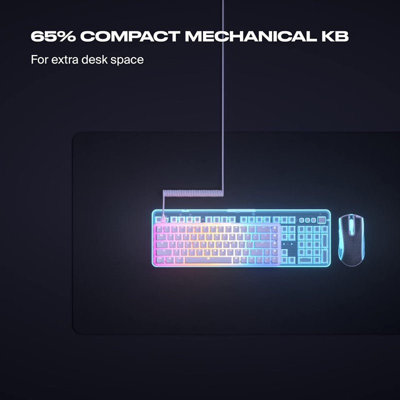 FnaticGear STREAK65 LP WHITE Gaming Keyboard