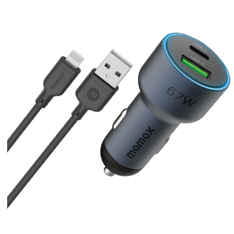 Momax MoVe 67 Watts Dual-Port Car Charger
