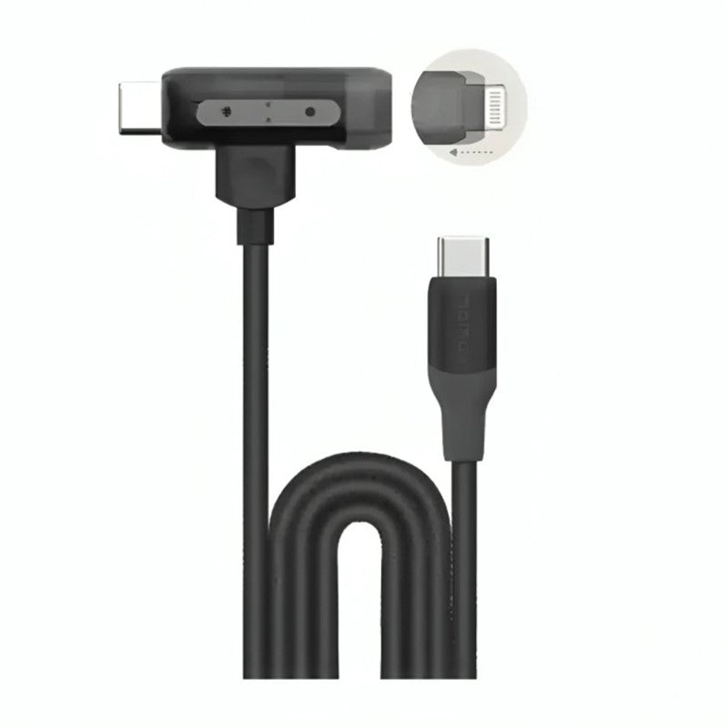 Momax 1-Link Flow Duo 2-in-1 USB-C to USB-C + Lightning, 1.5 M Braided, Black