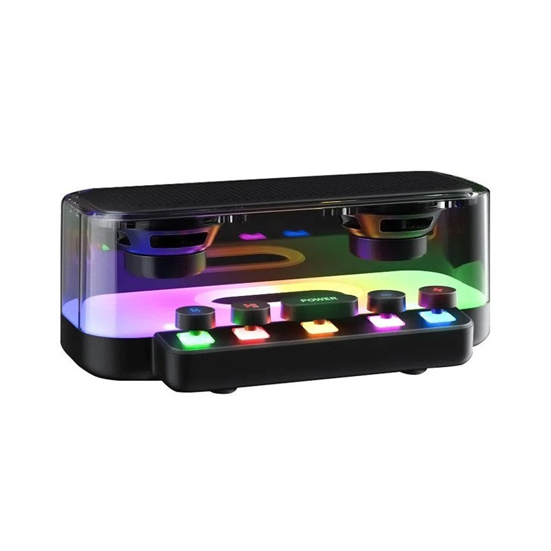 Gadgeton RGB Lightweight Bluetooth Speaker with Punk Keyboard, 3D Surround Sound and TF/USB/Type-C Interface - Open Box