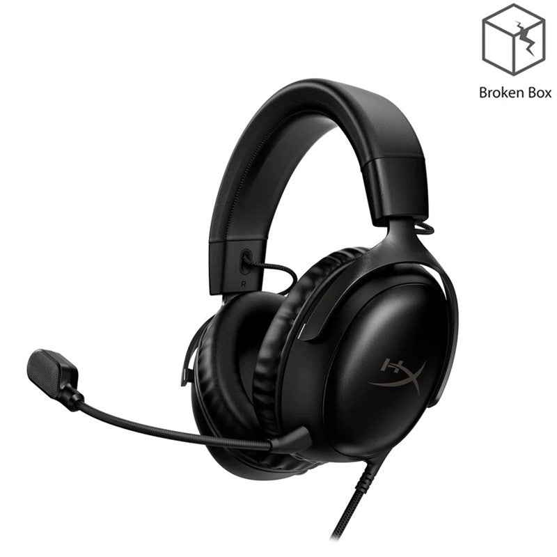 HyperX Cloud III DTS Headphone:X Spatial Audio Wired Gaming Headset for PC, PS5, PS4, Xbox One, Switch - Black - Open Box