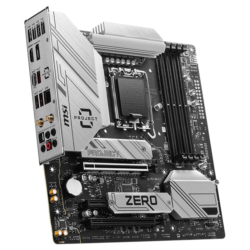 MSI B760M PROJECT ZERO DDR5 mATX Gaming Motherboard