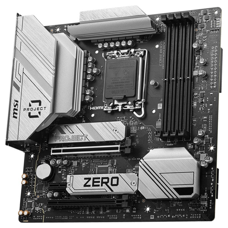 MSI B760M PROJECT ZERO DDR5 mATX Gaming Motherboard