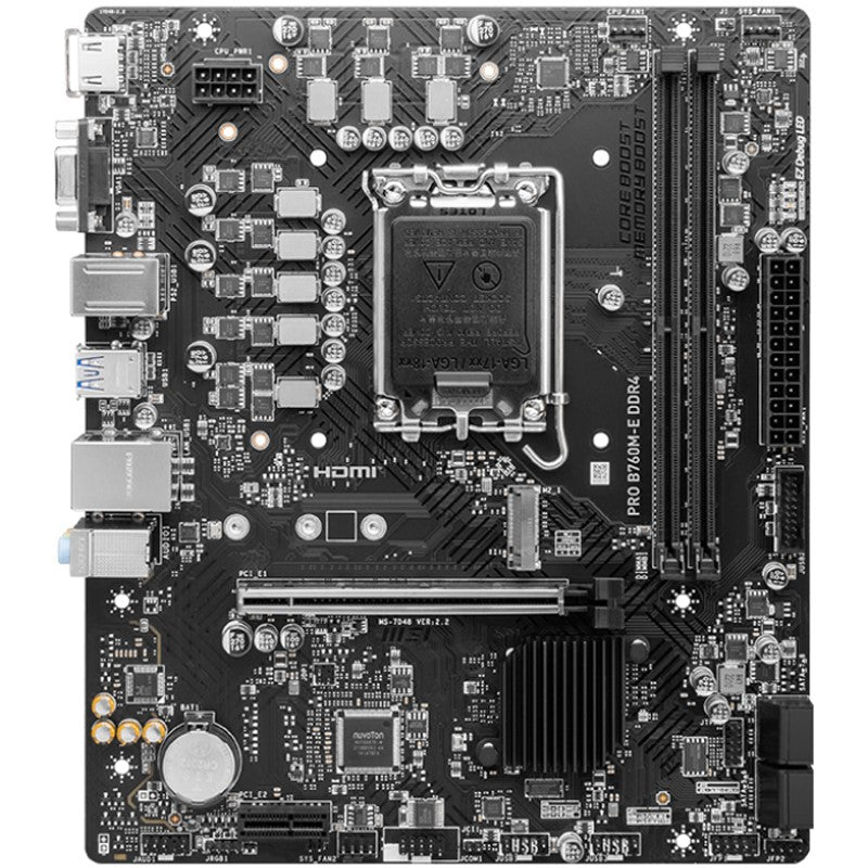 MSI PRO B760M-E DDR4 mATX Gaming Motherboard