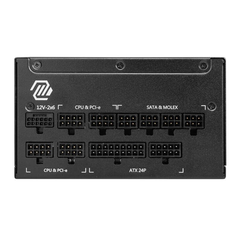 MSI MAG A1000GL PCIe5, ATX 3.1, 80 Plus Gold Fully Modular Gaming Power Supply