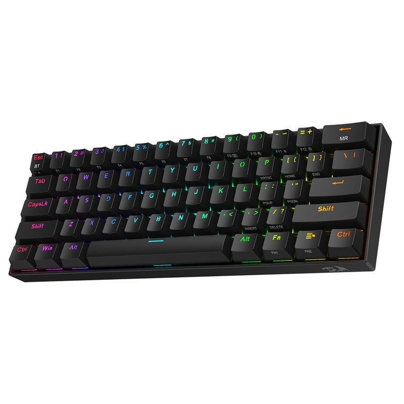 Redragon Draconic K530 PRO 60% Compact Wireless RGB Mechanical Gaming Keyboard (Brown Switch) - Black