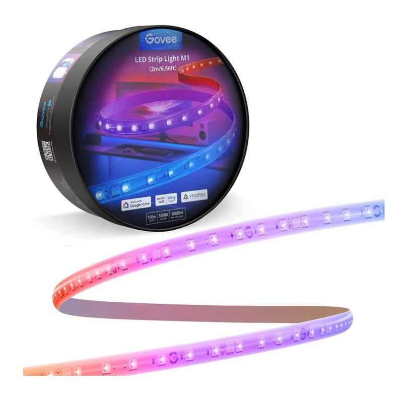 Govee M1 RGBIC LED Strip Lights 2M Support Matter Cuttable and Extensive - H61E0
