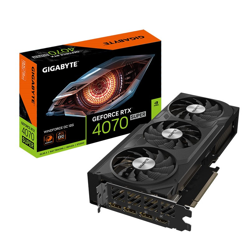 Gigabyte GeForce RTX 4070 SUPER WINDFORCE OC 12GB GDDR6X Gaming Graphics Card