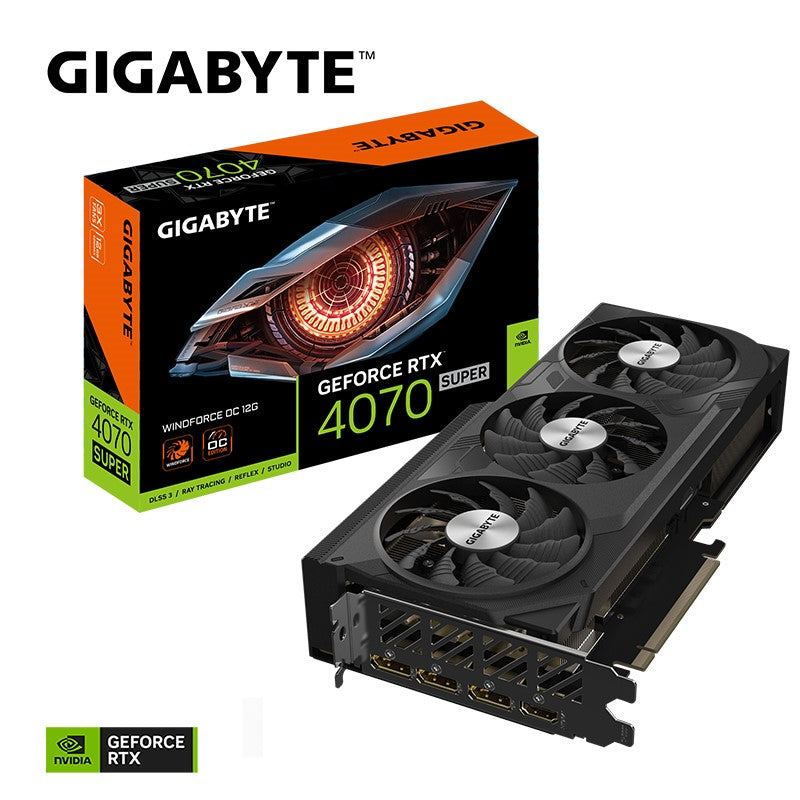 Gigabyte GeForce RTX 4070 SUPER WINDFORCE OC 12GB GDDR6X Gaming Graphics Card