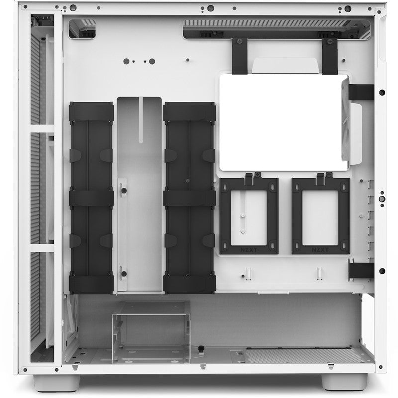 NZXT H7 Flow RGB Edition ATX Mid Tower Gaming Case with RGB Fans - White