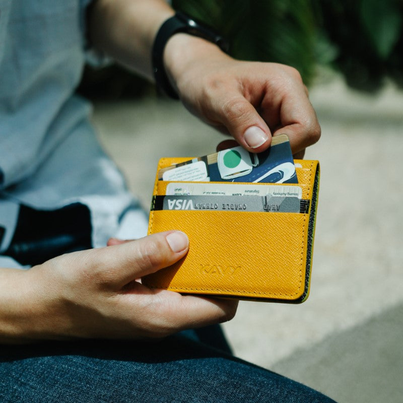 Kavy Slim Wallet Front Pocket Leather