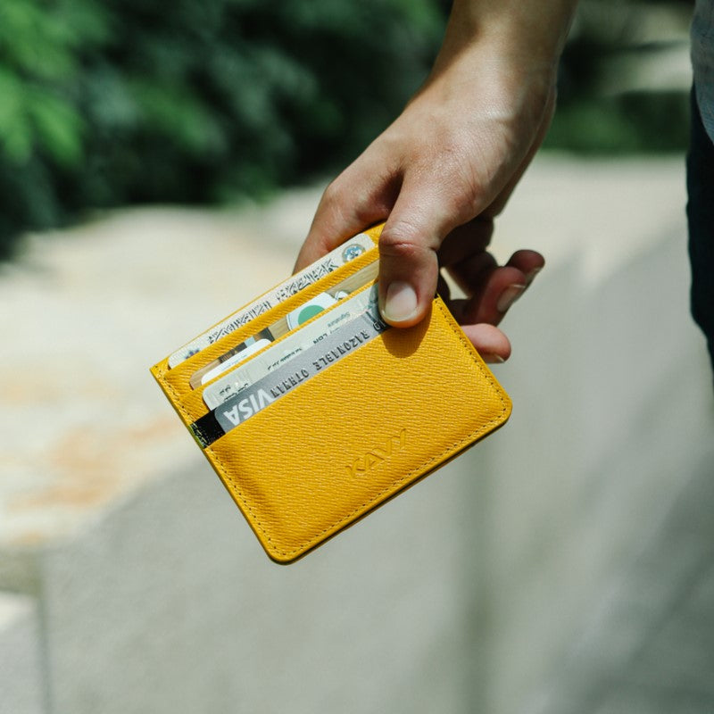 Kavy Slim Wallet Front Pocket Leather