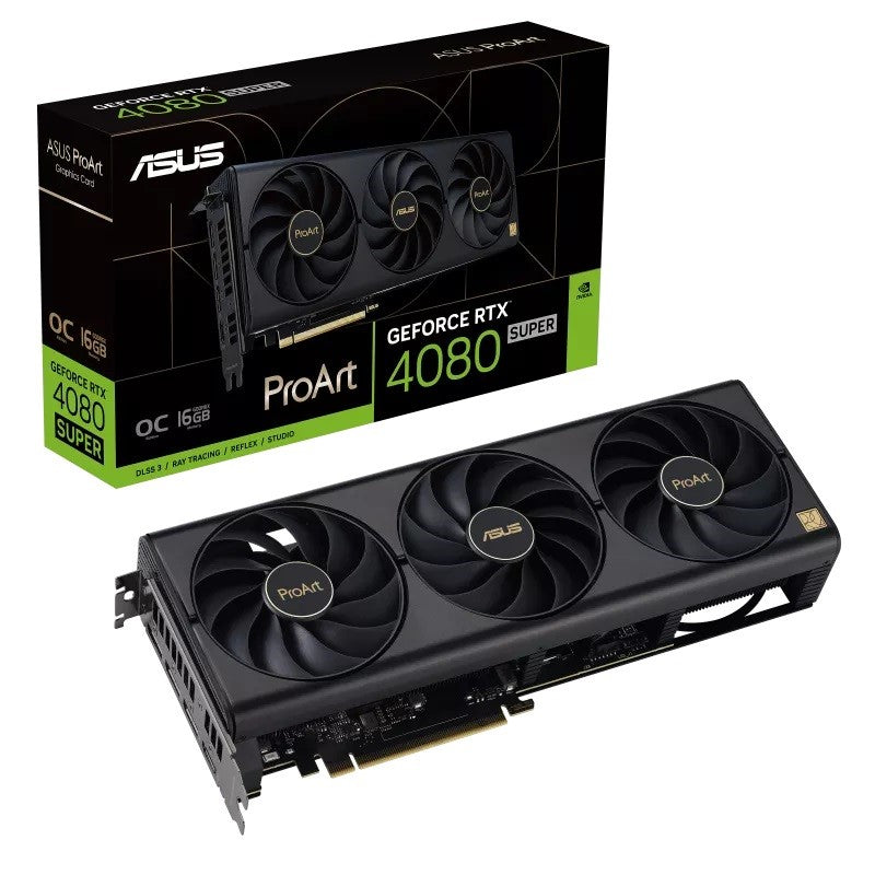 Asus Pro Art GeForce RTX 4080 SUPER OC 16GB GDDR6X Gaming Graphics Card