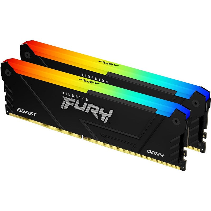 Kingston Fury Beast RGB 16GB (8GB x 2) 3200MHz DDR4 RAM Memory