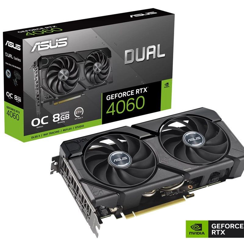Asus Dual GeForce RTX 4060 EVO OC Edition 8GB GDDR6 Gaming Graphics Card