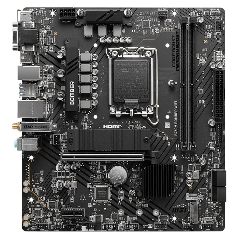 MSI B760M BOMBER WIFI DDR5 M-ATX Gaming Motherboard