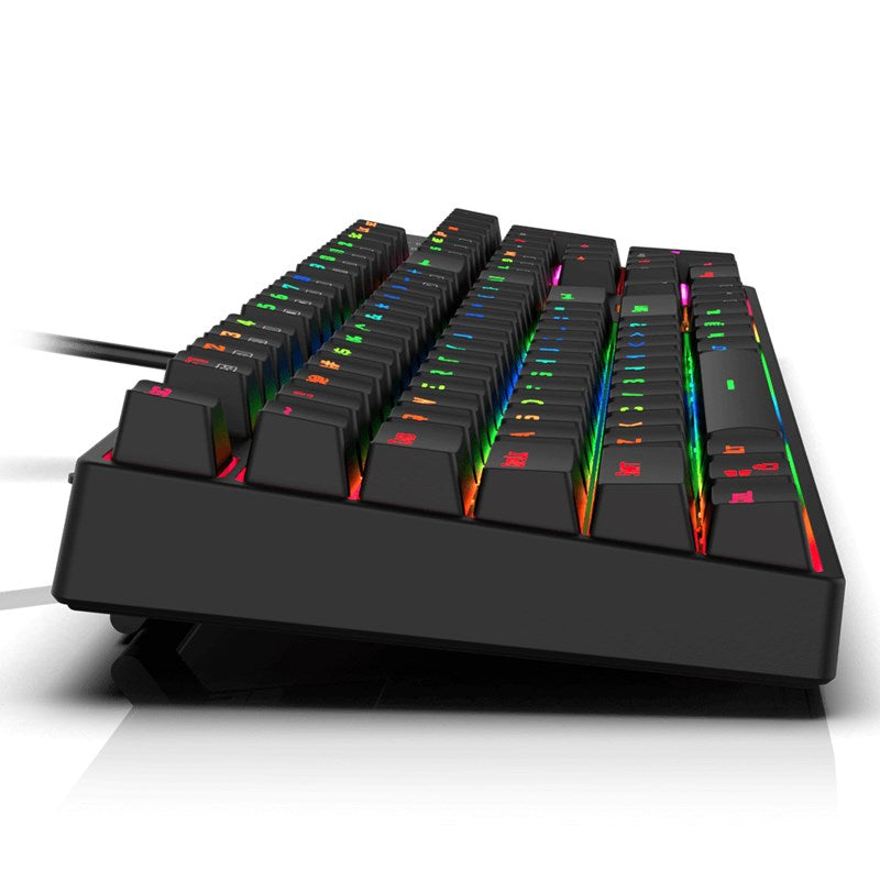 ريدراجون لوحة مفاتيح العاب K582 ميكانيكية مع 104 مفاتيح - باللون الأحمر RGB – أسود