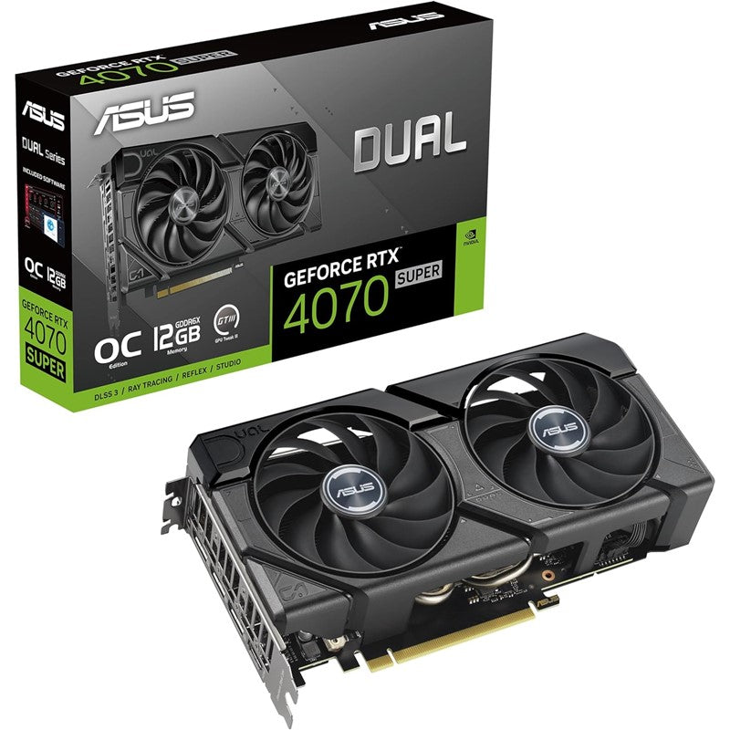 Asus Dual GeForce RTX 4070 SUPER EVO OC Edition 12GB GDDR6X Gaming Graphics Card